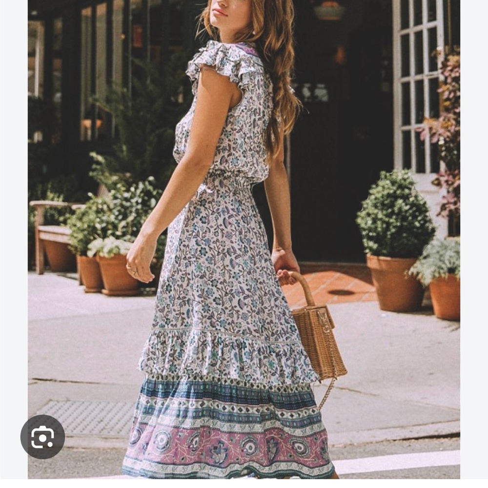 Spell Dahlia Midi Dress EUC Size Small